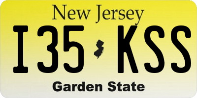 NJ license plate I35KSS