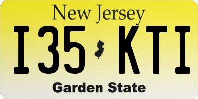 NJ license plate I35KTI