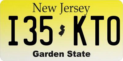 NJ license plate I35KTO