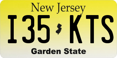 NJ license plate I35KTS
