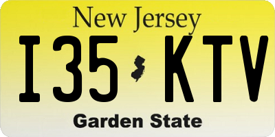 NJ license plate I35KTV