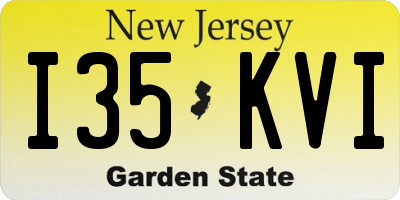 NJ license plate I35KVI