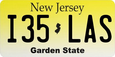 NJ license plate I35LAS