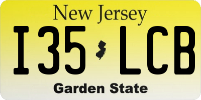 NJ license plate I35LCB