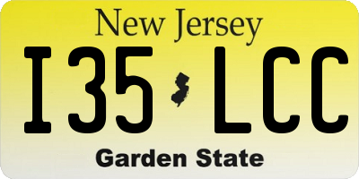 NJ license plate I35LCC