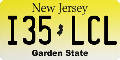 NJ license plate I35LCL