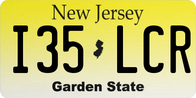 NJ license plate I35LCR