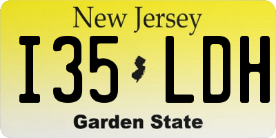 NJ license plate I35LDH