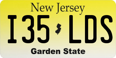 NJ license plate I35LDS
