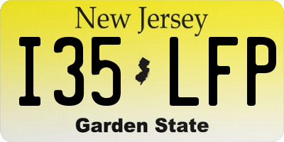 NJ license plate I35LFP