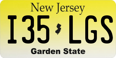 NJ license plate I35LGS