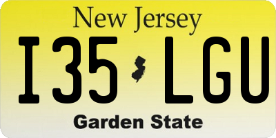 NJ license plate I35LGU