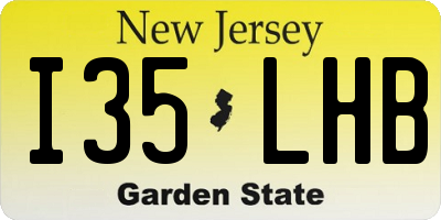 NJ license plate I35LHB