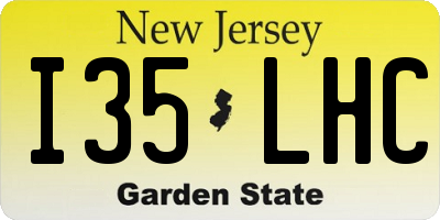 NJ license plate I35LHC