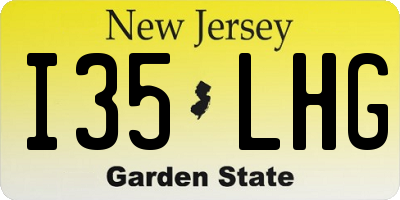 NJ license plate I35LHG
