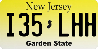 NJ license plate I35LHH