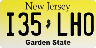 NJ license plate I35LHO