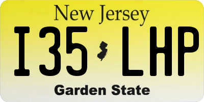 NJ license plate I35LHP
