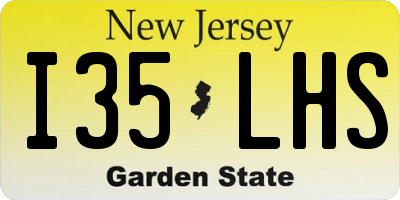 NJ license plate I35LHS