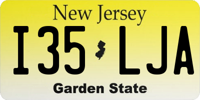 NJ license plate I35LJA