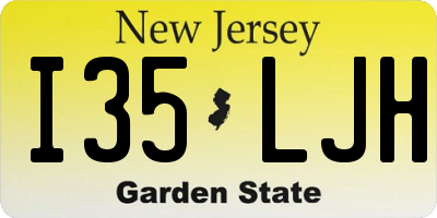 NJ license plate I35LJH
