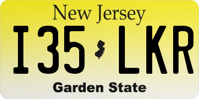 NJ license plate I35LKR