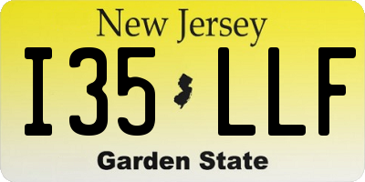 NJ license plate I35LLF