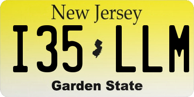 NJ license plate I35LLM