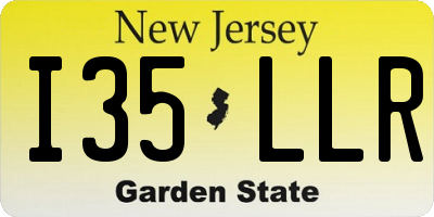 NJ license plate I35LLR