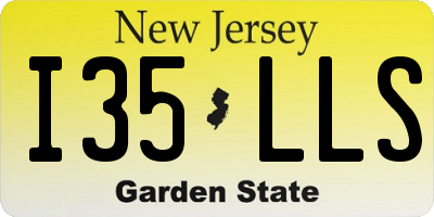 NJ license plate I35LLS