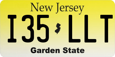 NJ license plate I35LLT