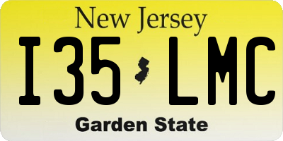 NJ license plate I35LMC