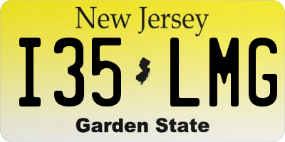 NJ license plate I35LMG