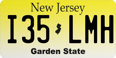 NJ license plate I35LMH