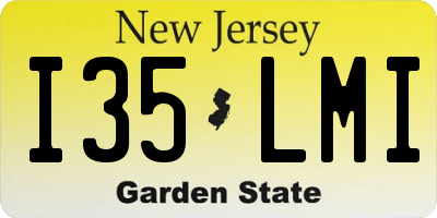 NJ license plate I35LMI