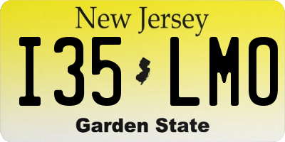NJ license plate I35LMO
