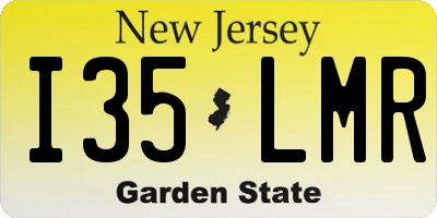 NJ license plate I35LMR