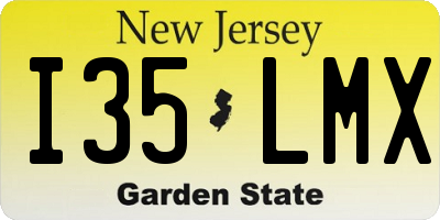 NJ license plate I35LMX