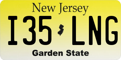NJ license plate I35LNG