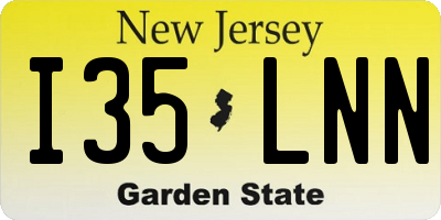 NJ license plate I35LNN