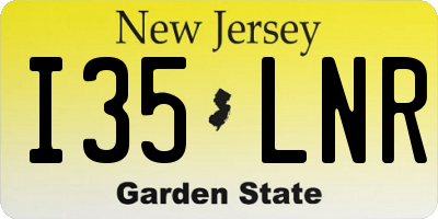 NJ license plate I35LNR