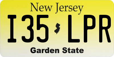 NJ license plate I35LPR