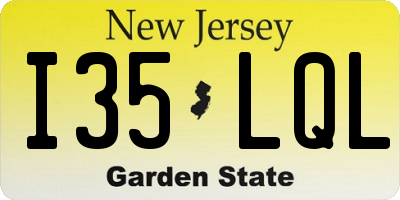 NJ license plate I35LQL