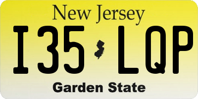 NJ license plate I35LQP