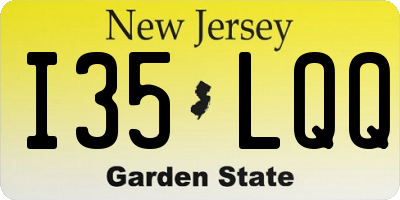 NJ license plate I35LQQ