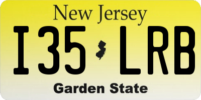 NJ license plate I35LRB