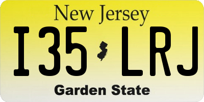 NJ license plate I35LRJ