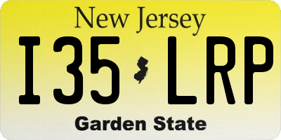 NJ license plate I35LRP