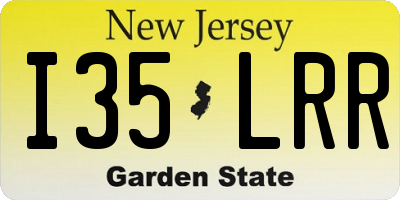 NJ license plate I35LRR