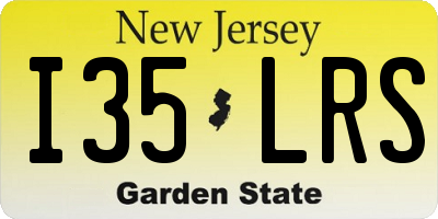 NJ license plate I35LRS